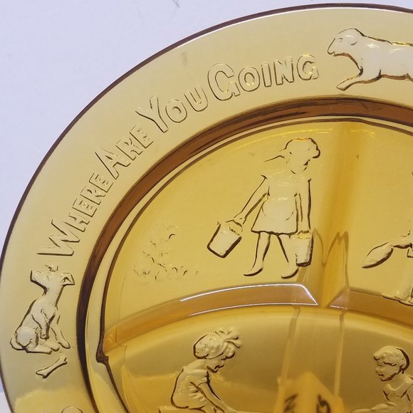 Tiara Amber Nursery Rhyme 3 Piece Dish Set Mug, Bowl & Plate w/ Original Box - Picture 3 of 16